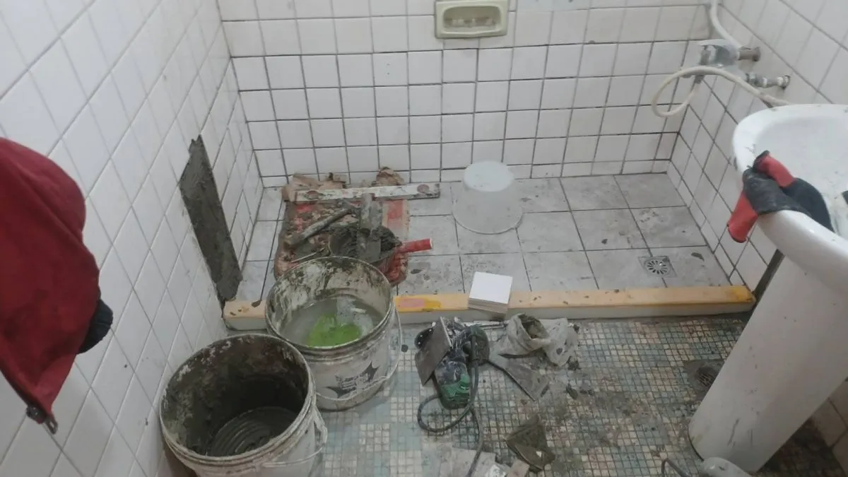 室內泥作浴室改造