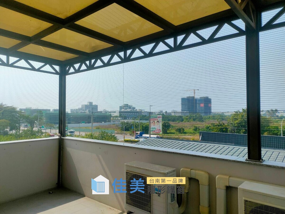 台南隱形鐵窗 安南區 橫向防鳥網安裝